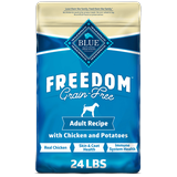Blue Buffalo Freedom Chicken Dry Dog Food for Adult Dogs Grain-Free 24 lb. Bag