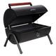 Gibson Home Delwin Carbon Steel Portable Barrel Charcoal BBQ Grill 15 H x 14 W x 11 D Black/Burgundy