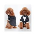 Topumt Pet Dog Cat Wedding Party Clothes Suit Tuxedo Bow Tie Puppy Coat Costume Apperal