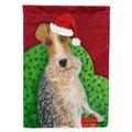 Carolines Treasures VHA3040GF Wire Fox Terrier Christmas Garden Flag Double Sided Holiday Vertical Garden Yard Flag