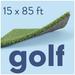 AllGreen Golf 15 x 85 Ft Artificial Grass for Golf Putts Indoor/Outdoor Area Rug