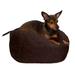 FurHaven Pet Products Round Plush Ball Dog Bed - Espresso Small - 18