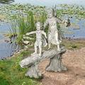 Design Toscano Forest Fun Children Balancing on a Log Statue