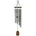 Woodstock Wind Chimes Signature Collection Affirmation Chime 25 Love Silver Wind Chime AFLSB