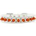 Double Crystal And Neon Orange Spikes Dog Collar Size Size 14 White