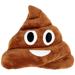 Pile of Poo Emoji Throw Pillow - Poop ðŸ’© Stuffed Plush Toy (14 x 3.5 x 12 inches)