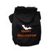 Happy Halloween Screen Print Pet Hoodies Black Small (10)