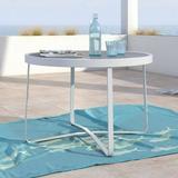 Elle Decor Mirabelle Outdoor Side Table in French White