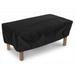 KoverRoos 74265 Weathermax Ottoman-Small Table Cover Black - 48 L x 24 W x 15 H in.