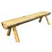 Montana Collection Half Log Bench Exterior Finish 45 Inch