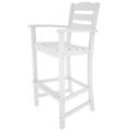 POLYWOODÂ® La Casa Cafe Recycled Plastic Bar Height Arm Chair