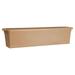 Rugg 25 x 9 x 9 Rectangle Cappuccino Resin and Plastic Window Box