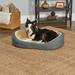 Medium QuietTime Deluxe Hudson Pet Bed- Gray