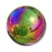 Gazing Mirror Ball - Stainless Steel - By Trademark Innovations (Rainbow 10 )