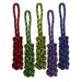 MultiPet Nuts for Knots Rope Tug with Braided Stick Dog Toy 16 Assorted Colors