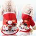 Juslike Pet Christmas Costume Dogs Santa Claus Clothes Xmas Hoodies Outfits for Small - Medium Dogs Puppy Cats