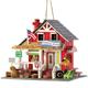 Home Decorative Wood Country Store Bird House - Multicolor