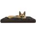 FurHaven Pet Products Ultra Plush Pillow Deluxe Mattress Pet Bed for Dogs & Cats - Chocolate Jumbo