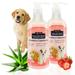 All Natural Hypoallergenic | Gentle Puppy Shampoo + Conditioner with Aloe Vera | Antibacterial | pH Balanced | Tear Free | Detangler & Moisturizer | Odor Eliminator | Grooming Quality - Pack of 2