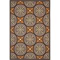 SAFAVIEH Veranda Mesa Geometric Indoor/Outdoor Area Rug 4 x 5 7 Chocolate/Terracotta