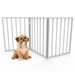 Pet Gate ? Dog Gate for Doorways Stairs or Rooms ? 24-inch Freestanding Folding Accordion Style Wooden Indoor Dog Fence by PETMAKER (White)