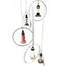 Five World Famous Light Houses In Rings Decor Resonant Relaxing Wind Chime Patio Aluminum And Resin Construction