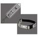Grey & Black Reflective Pawprint Matching Dog Collar & Lead Sets Night Safety (xSmall - 6 to 10 Inch)