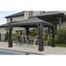 Sojag Mykonos II Double Roof Gazebo 10 x 14 ft Outdoor Gazebo Canopy for Pool Dining and More.