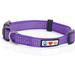 Pawtitas Reflective Dog Collar Adjustable for Large Dogs - Purple Collar