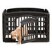 IRIS USA 24-inch 4 Panel Exercise Pet Playpen with Door Black