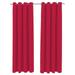 Jordan Manufacturing 54 x 84 Grommet Semi-Sheer Outdoor Curtain Panel - 54 x 84 Pompeii Red