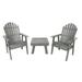 Highwood 3pc Hamilton Deck Chair with 1 Adirondack Side Table