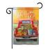 Breeze Decor BD-HA-G-113077-IP-BO-DS02-US 13 x 18.5 in. Seasonal Harvest & Autumn Impressions Decorative Vertical Garden Flag - Welcome Harvest Truck Fall