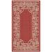 SAFAVIEH Courtyard Claire Rooster Indoor/Outdoor Area Rug 2 7 x 5 Red/Natural
