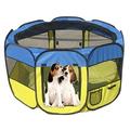 Pet Life Â® All-Terrain Lightweight Easy Folding Wire-Framed Collapsible Travel Pet Dog Playpen crate