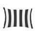 Simply Daisy 14 x 20 pillowby Stripe Black Decorative Stripe Outdoor Pillow