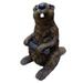 Michael Carr Designs Figurine for Garden Patio and Lawns Dark Brown Beaver