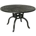 Outdoor Living and Style 48 Jet Black Contemporary Motif Outdoor Patio Dining Table