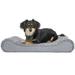 FurHaven Pet Products Ultra Plush Luxe Lounger Orthopedic Pet Bed for Dogs & Cats - Gray Medium