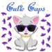 Cutie Caps 40 pack Small Purple Prism Glitter Soft Nail Guard for Cat Paws