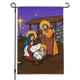 Nativity Scene Baby Jesus Mary Joseph Christmas Christian Bible Garden Yard Flag