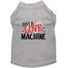 Mirage Pet Love Machine Screen Print Dog Shirt Grey XS