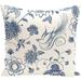 Simply Daisy 16 x 16 Traditional Bird Floral Floral Outdoor Pillow