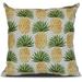 Simply Daisy Pineapple Stripes Geometric Print Outdoor Pillow