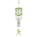 Zingz & Thingz Hummingbird Outdoor Wind Chime - 13 - Green and Silver