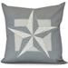 Simply Daisy Night Star Geometric Print Outdoor Pillow