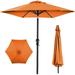 Best Choice Products 10ft Outdoor Steel Market Patio Umbrella w/ Crank Tilt Push Button 6 Ribs - Orange