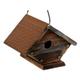 Rustic Wren Bird House with Metal Roof