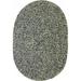 Rhody Rug SA88R048X072 Sandi 4 x 6 ft. Tweed Indoor-Outdoor Oval Braided Rug Graphite