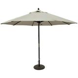Tropishade 11-foot Dark Wood Market Umbrella with Beige Olefin Cover